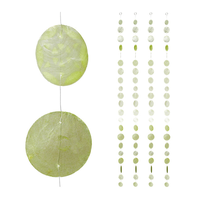Capiz Shell Garlands, Set of 4 – Indoor/Outdoor Decor