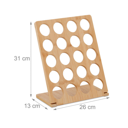 Capsule holder for 20 Dolce Gusto capsules