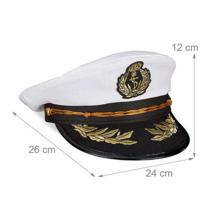 Captain's hat set of 3