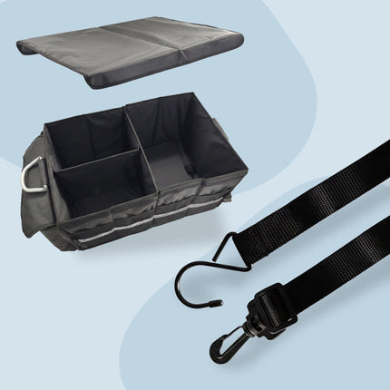 Car Boot Organizer with Insulated Cooler Bag