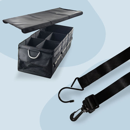 Car Boot Organizer with Insulated Cooler Bag