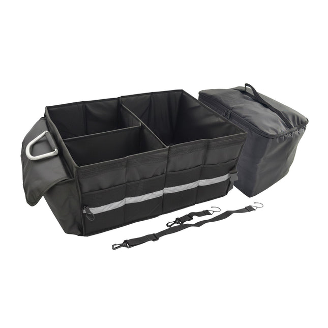 Car Boot Organizer with Insulated Cooler Bag