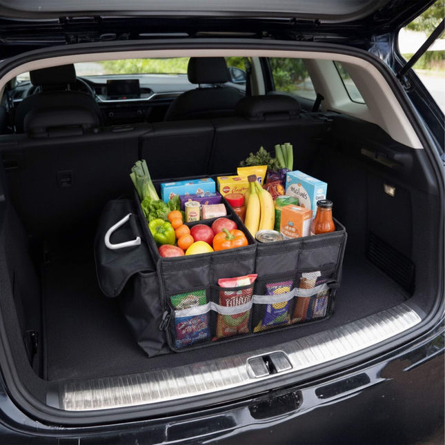 Car Boot Organizer with Insulated Cooler Bag