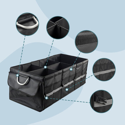 Car Boot Organizer with Insulated Cooler Bag