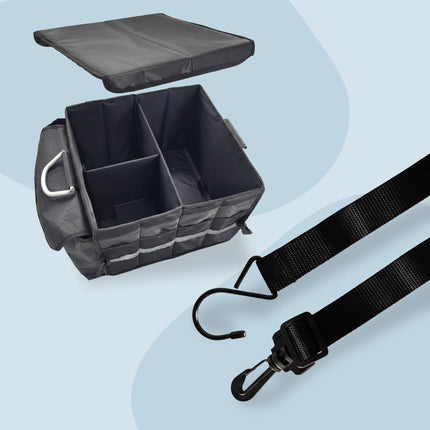Car Boot Organizer with Insulated Cooler Bag