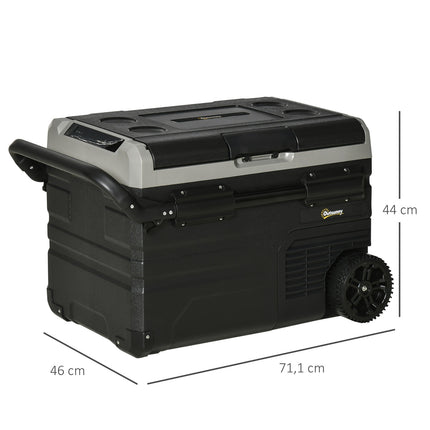Car cooler 40L, LED, Compressor, Wheels, Dual Voltage