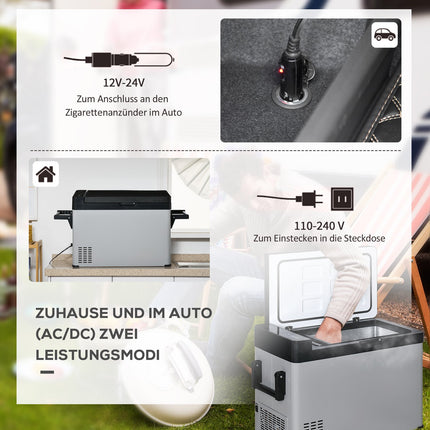Car cooler 50L, LCD screen, Dual Mode, Portable