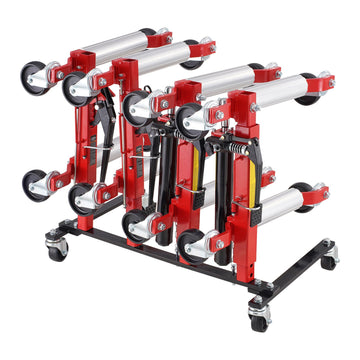 Car Dolly Storage Rack, 4-Dolly Capacity, Swivel Casters