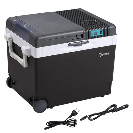 33L Car Fridge, Portable Mini Cooler Box - Grey
