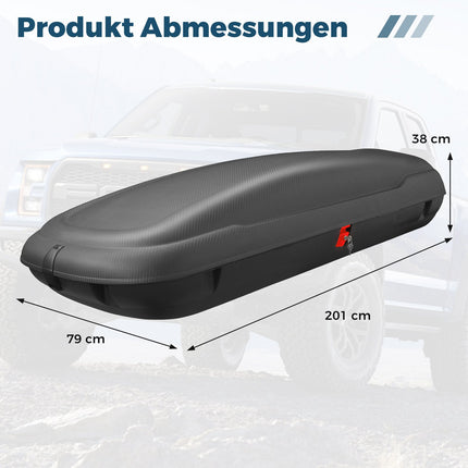 Car Roof Box 400L – Lockable, Durable, Aerodynamic