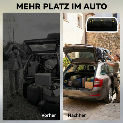 Car Roof Cargo Box, 21 Cubic Feet, Waterproof with Straps