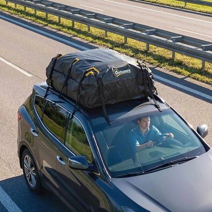 Car Roof Cargo Box, 21 Cubic Feet, Waterproof with Straps