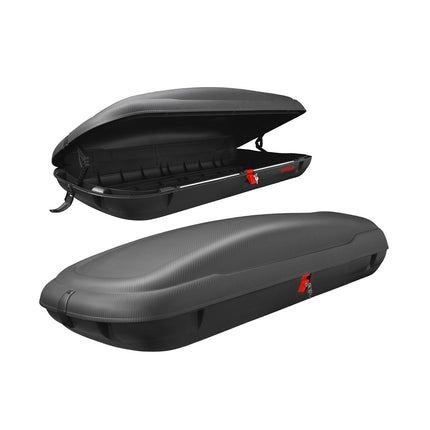 Car Roof Cargo Box, XL Capacity, Lockable, Black