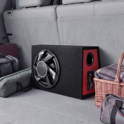 Car Subwoofer Kit, 12 Inch Powered Enclosure, 245W RMS