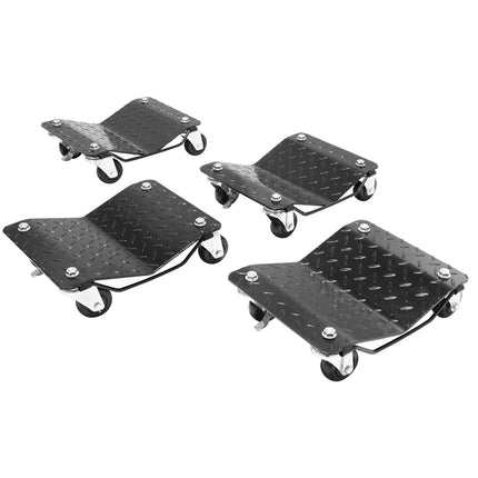 Car Wheel Dolly Set, 4-Pack 6000 lb, 12 in Tires