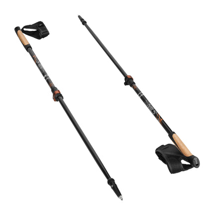 Carbon Fibre Nordic Walking Poles, Adjustable Length
