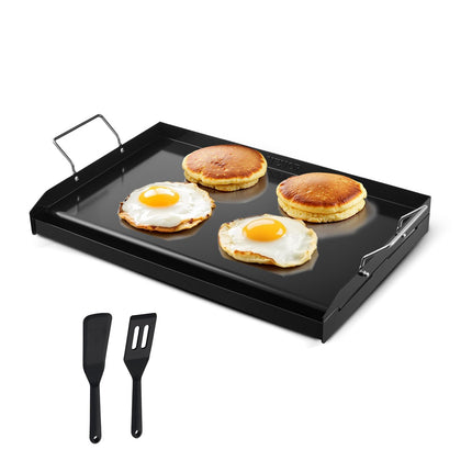 Carbon Steel Griddle Plate 24x16, Removable Handles