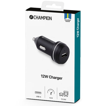 Car charger 12W Black