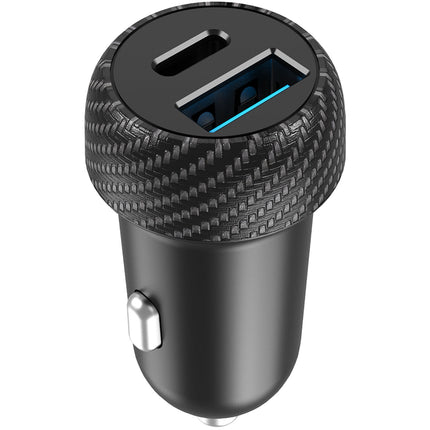 Car charger 1xUSB-C PD 1xUSB-A 45W