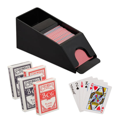 Card holder with 4 decks of cards