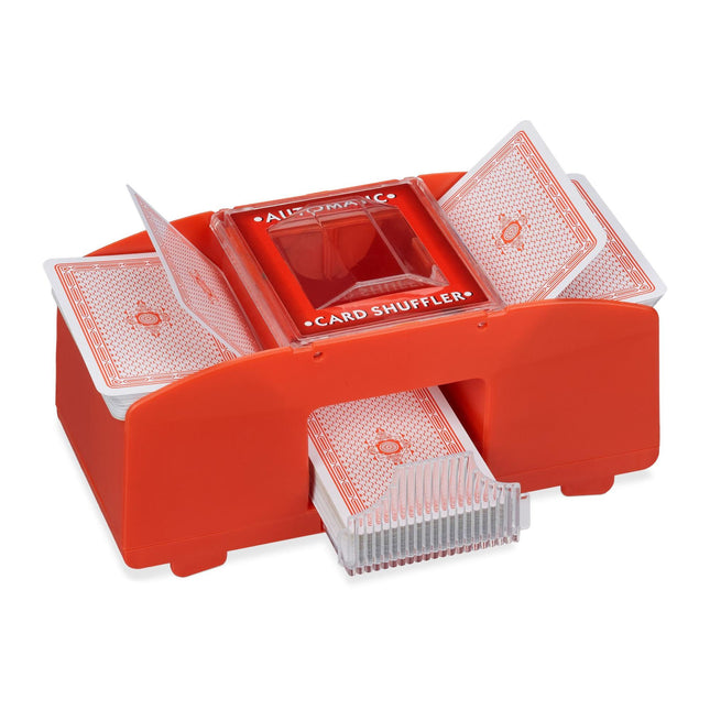 Card shuffler electric 2 decks