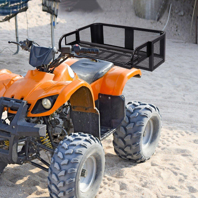 Cargo Basket for ATV/UTV Universal Rear Rack with Mesh Design Rear Storage Basket 104 x 67 x 31.5 cm