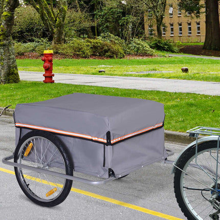 Bicycle cargo trailer - durable design that is easy to attach
