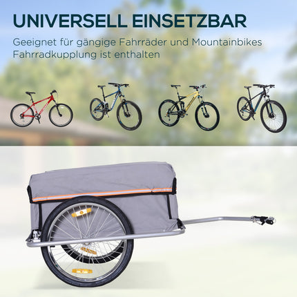Bicycle cargo trailer - durable design that is easy to attach