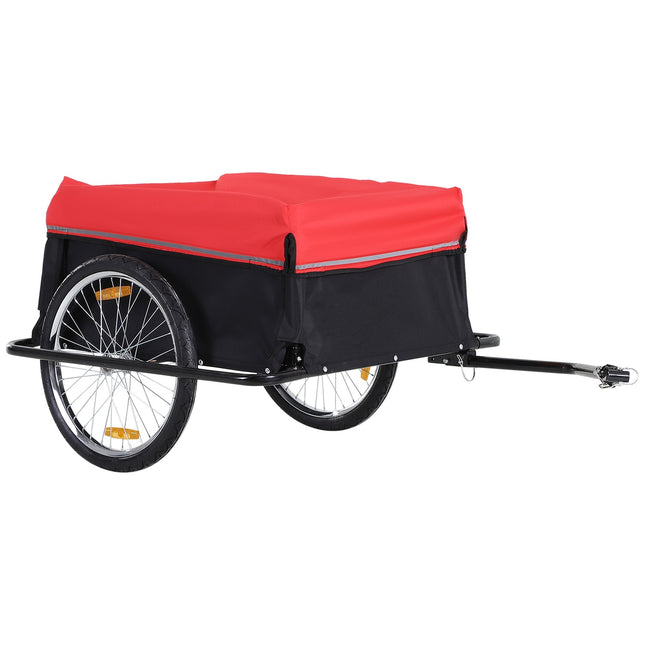 Cargo bike trailer - Transport tool, black and red