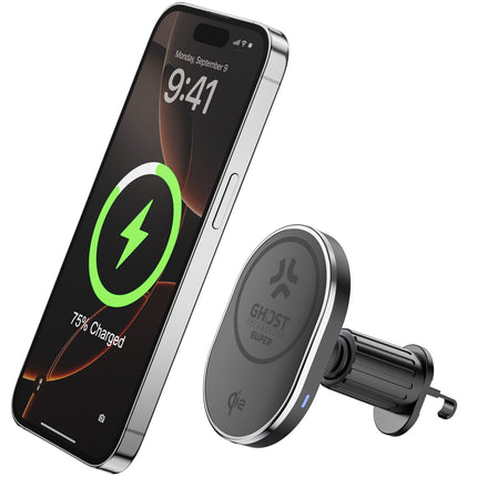 Car holder with wireless charging Qi2 15W