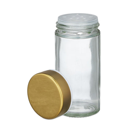 Carousel for golden spices with 12 glasses