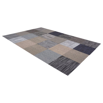 Carpet Tiles, 24-Pack 20x20 in, Reusable, Multicolor