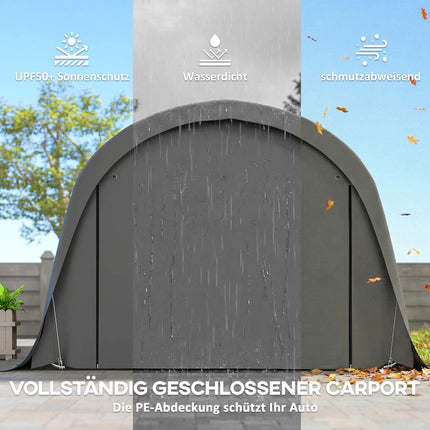 Carport Tent 3x6m Waterproof with Removable Sides