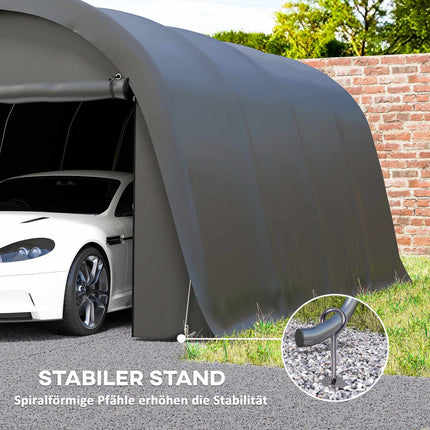 Carport Tent 3x6m Waterproof with Removable Sides