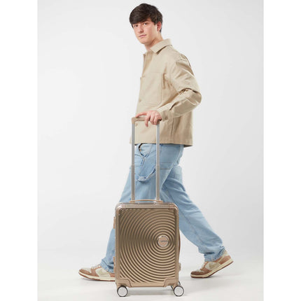 Carry-On Suitcase, Aluminum 55cm, Bronze