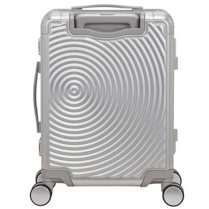 Carry-On Suitcase, Aluminum 55 cm, Silver