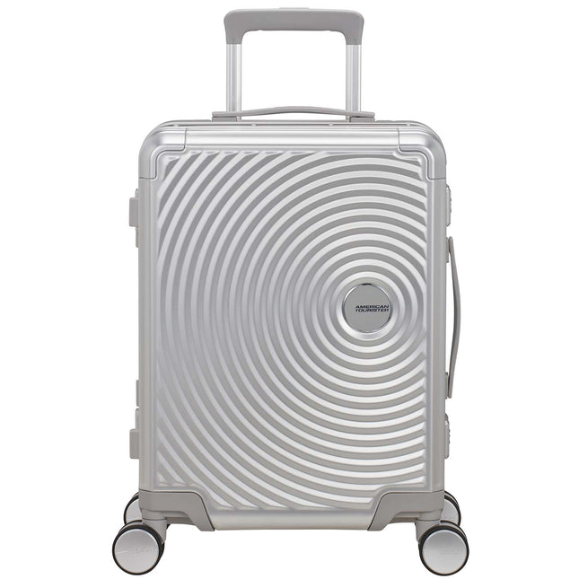 Carry-On Suitcase, Aluminum 55 cm, Silver