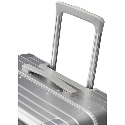 Carry-On Suitcase, Aluminum 55 cm, Silver
