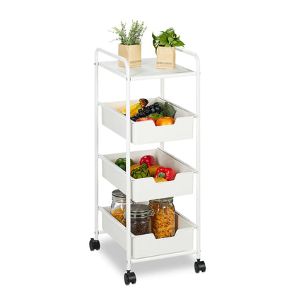 Cart with 3 levels and shelf