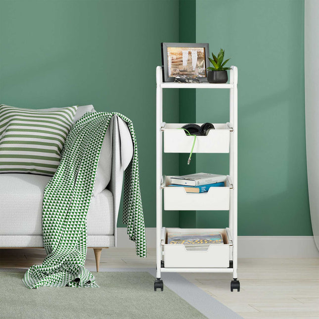 Cart with 3 levels and shelf