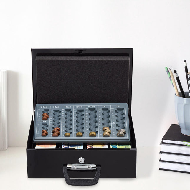 Cash drawer with coin counter