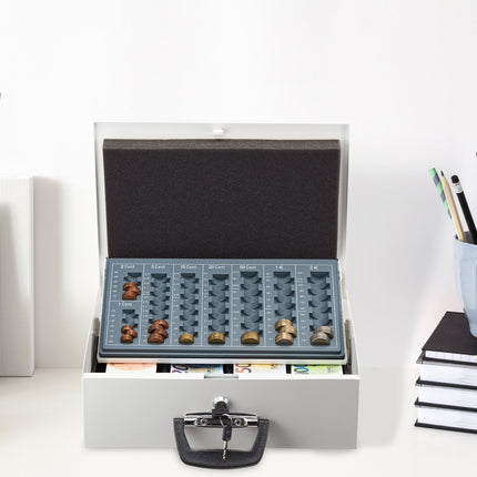 Cash drawer with coin counter