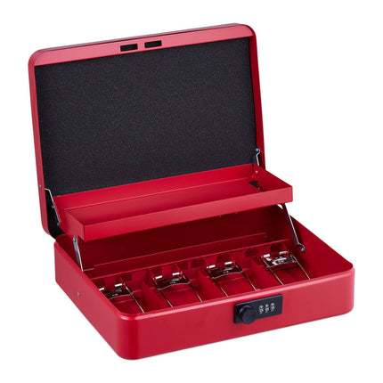 Cash drawer with combination