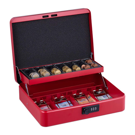 Cash drawer with combination