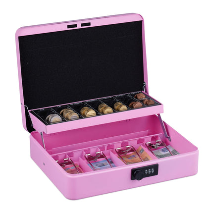 Cash drawer with combination