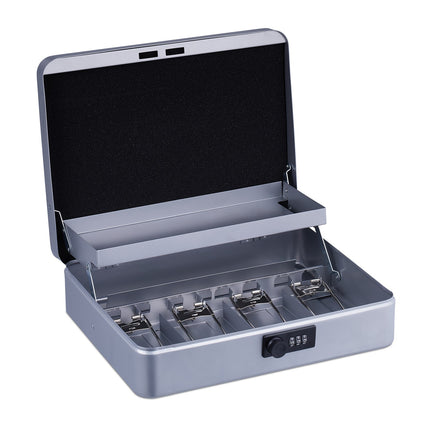 Cash drawer with combination
