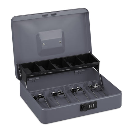 Cash drawer with combination