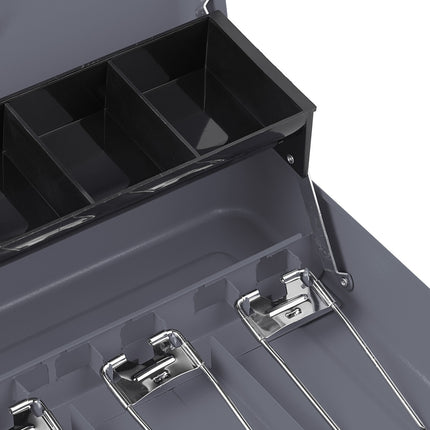 Cash drawer with combination