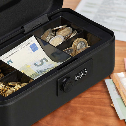 Cash drawer with combination lock