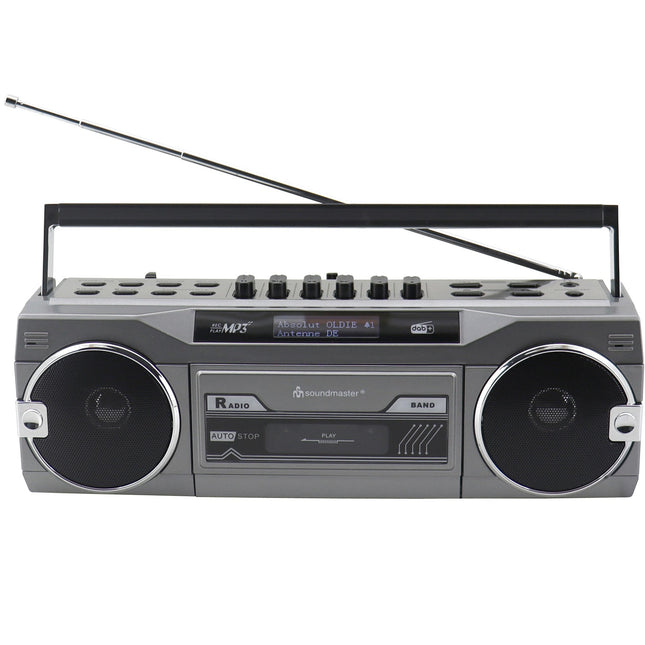 Cassette radio Stereo Bluetooth SRR80TI Silver